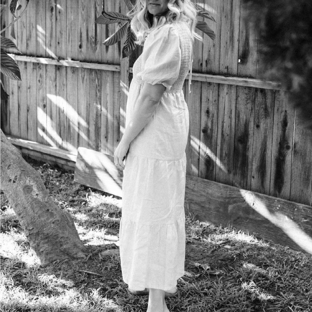 Faithful the brand smocked midi dress